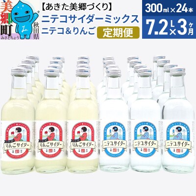 《定期便3ヶ月》ニテコサイダーミックス 300ml×24本セット 2種|01_amd-413103