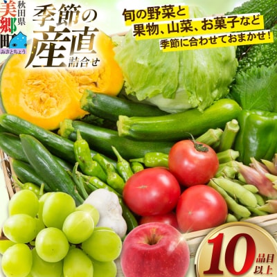 季節の産直詰め合わせ 野菜 山菜 果物 フルーツ お菓子 など|01_mac-151401