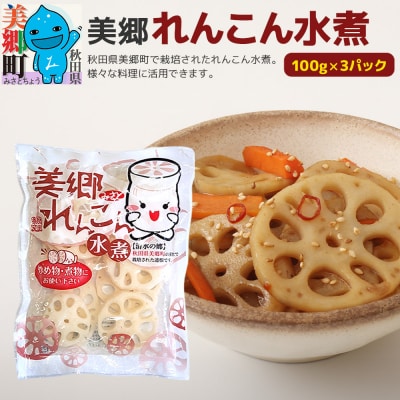美郷れんこん水煮 100g×3パック ゆうパケット|01_szk-010301