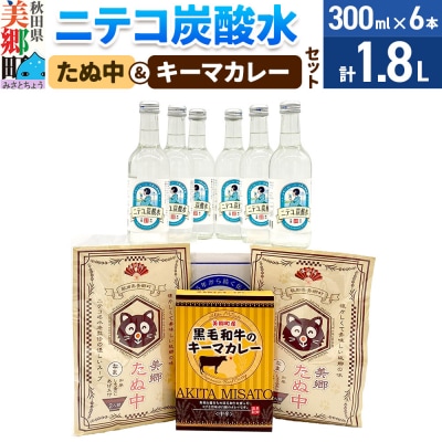 ニテコ炭酸水6本とたぬ中・キーマカレーのセット|01_amd-940101e
