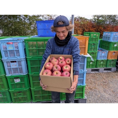 担当者おすすめ「味覚の里なかがわ」の旬のくだもの(サンふじ約12kg 訳あり 不揃い バラ詰め)