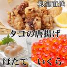 たこ唐揚げ250g×2P、ほたて貝柱500g×1P、いくら醤油漬け100g×1P C-36074