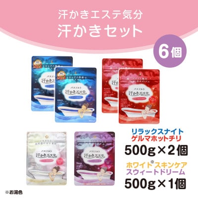 お風呂で使う汗かきエステセット　6個入