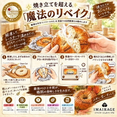 10種のベーグル10個セット　本格派 ベーグル 冷凍保存　《古民家街今井町専門店》