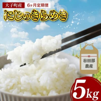 【毎月定期便】立神米「にじのきらめき」5kg(白米)全6回