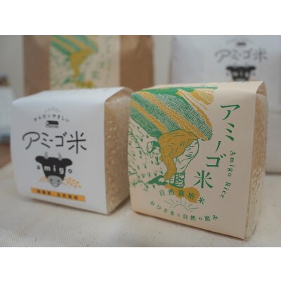 アミーゴ米 コシヒカリ【白米】真空キューブ米 2合(300g)×12個セット 計3.6kg