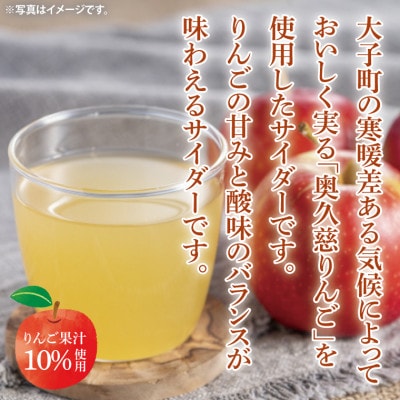 【数量限定】奥久慈りんごサイダー 200ml×6本セット|茨城県 大子町 炭酸 果汁 ジュース