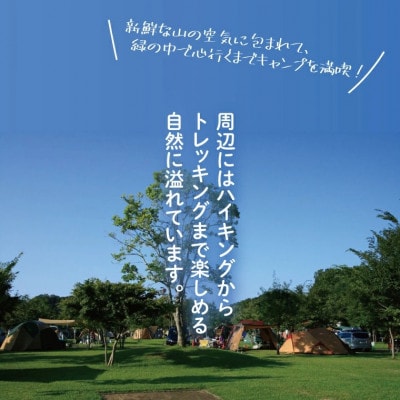 大子広域公園オートキャンプ場『グリンヴィラ』 フリーサイト 施設利用券【平日のみ】