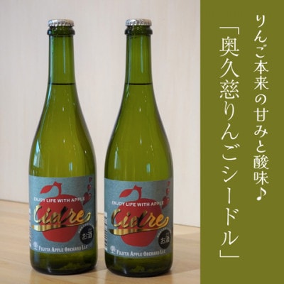 りんごシードル 720ml×2本セット|茨城県 奥久慈 大子町