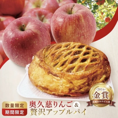 【藤田観光りんご園】奥久慈りんご2kg&贅沢アップルパイ(1ホール)セット　茨城県大子町