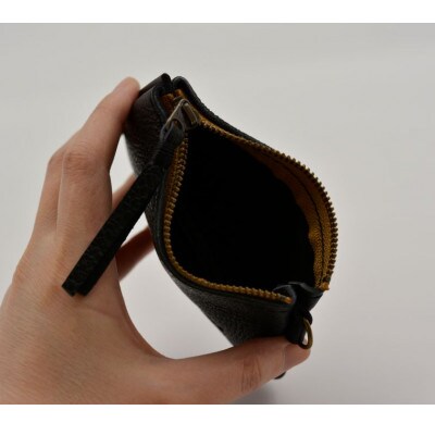 ファスナーコインケース・カードケースセット　ブラック