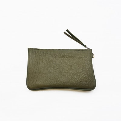通帳ケース　オリーブグリーン