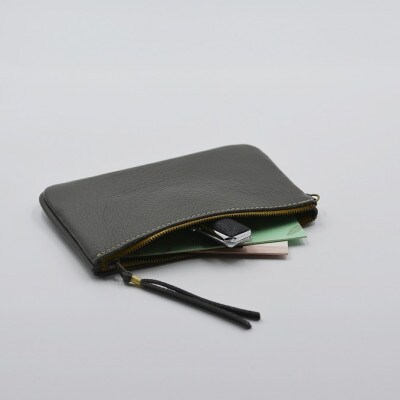 通帳ケース　ダークグレー