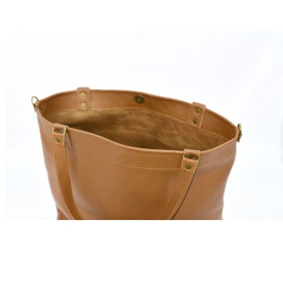 2wayトートバッグ　キャメル