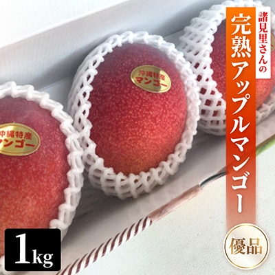 【2027年7月中旬より順次発送・優品】諸見里さんの完熟アップルマンゴー1.0kg