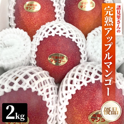 【2027年7月中旬より順次発送・優品】諸見里さんの完熟アップルマンゴー2.0kg