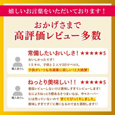 【数量限定】鹿島焼芋　純・吟プレミアムセットB　計約3.5kg【12月下旬～発送】(KBK-46)