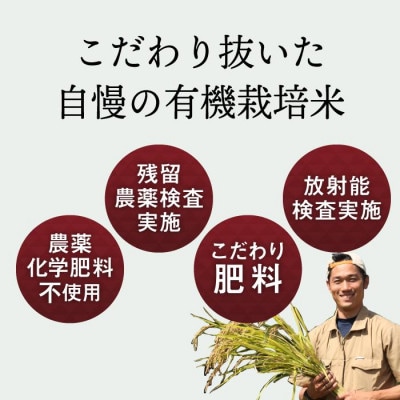 JAS認証 有機栽培米  玄米 2kg 新潟県産 コシヒカリ