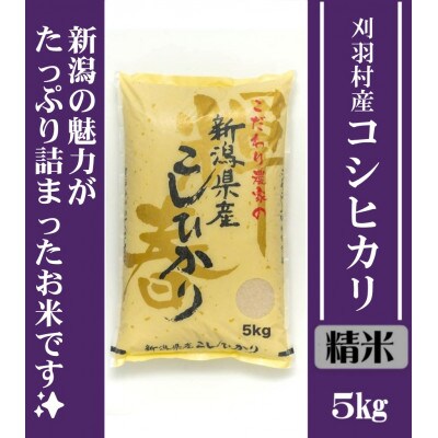 【精米】刈羽村産こしひかり5kg