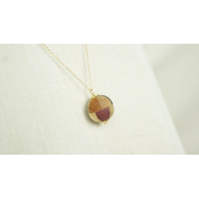 寄木の鞠ネックレス