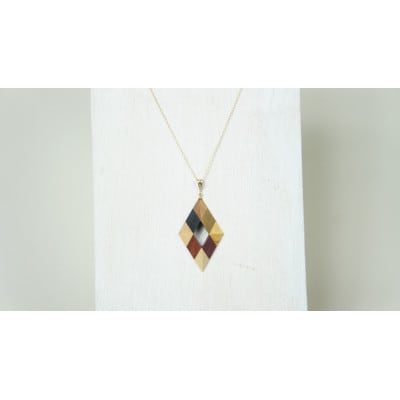 WoodCrystalダイヤネックレス