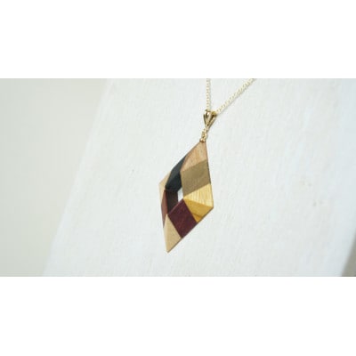 WoodCrystalダイヤネックレス