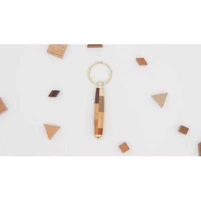 寄木のキーホルダー・チェック