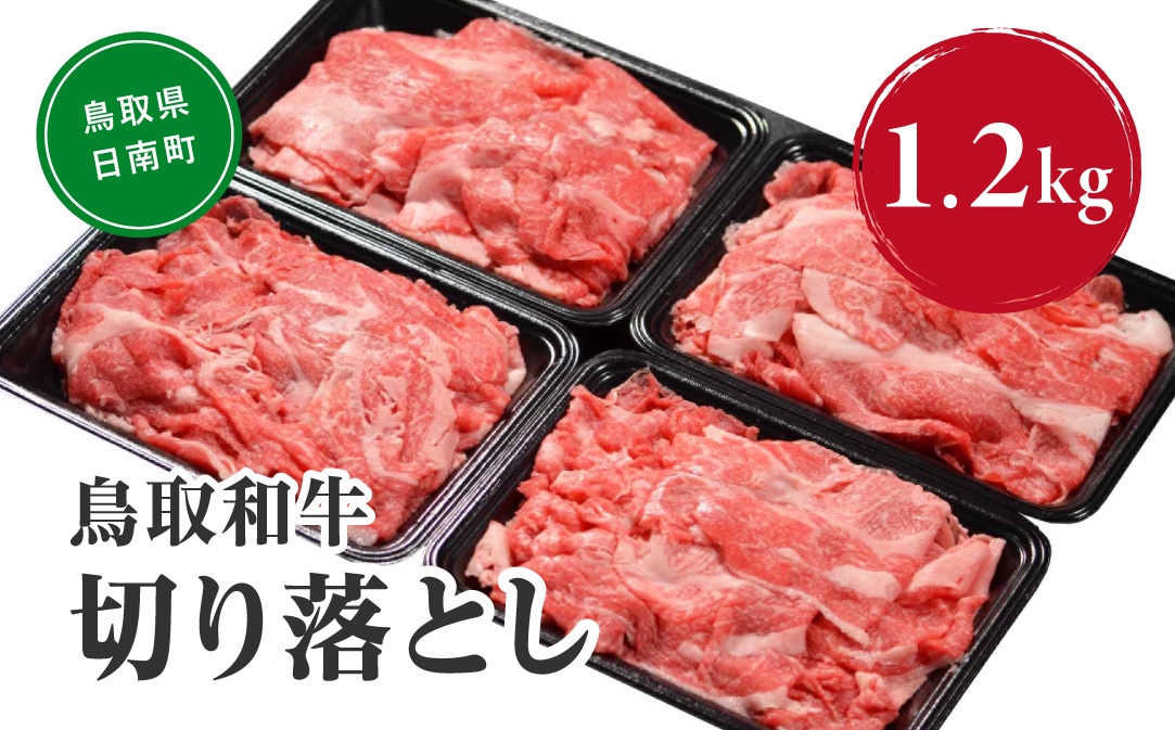【毎月定期便】鳥取和牛 切り落とし 1.2kg×12回 合計14.4kg NN54全12回