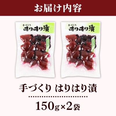 手作り 梅のハリハリ漬け 150g×2袋|07_nkk-040201