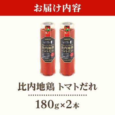 タレ あめこうじ仕込み比内地鶏トマトだれ 180g 2本 セット|07_nkk-220201