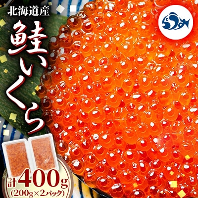 北海道産 いくら(鮭卵)醤油漬 400g(200g×2パック) 小分け