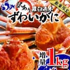 【数量限定】【訳あり】羅臼港本ずわいがに 1kg