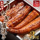 【2回定期便】うなぎ蒲焼き120g 3尾(無頭) Wun-0027