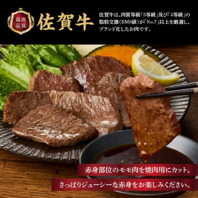 上場亭 佐賀牛モモ焼肉用 1kg(玄海町)【B204】