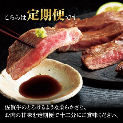 【毎月定期便】トップブランド牛「佐賀牛ロースステーキ」定期便　約200g×7枚【Z108】全6回