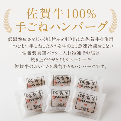 佐賀牛ハンバーグ(6個入り)/ 約130g×6個【B053】