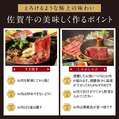 【佐賀牛】霜降りスライス 1.2kg(肩ロース)　すき焼き・しゃぶしゃぶ用【B179】
