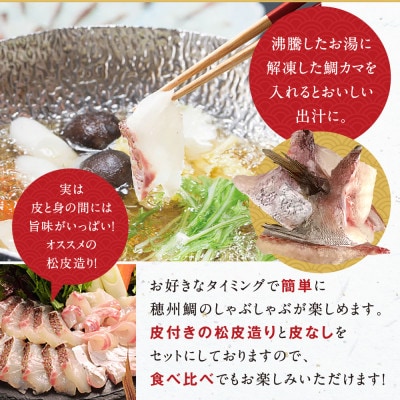 明日の夜は高級鯛しゃぶセット【B097】