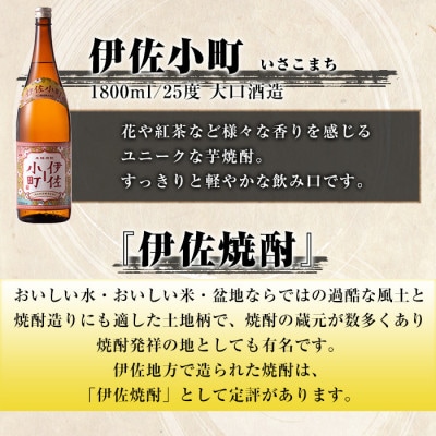 【毎月定期便】伊佐焼酎スッキリまろやかセット!伊佐舞、伊佐小町、伊佐美(計4本)全6回