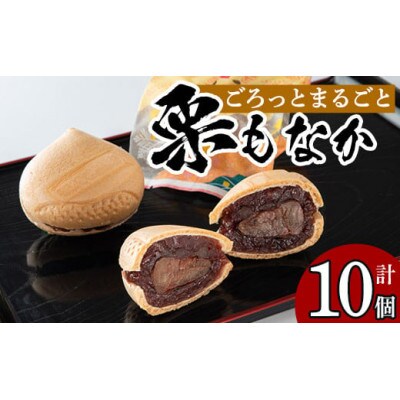 創業100年以上の老舗菓子店が作るつぶあんの栗もなか(10個)