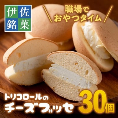 伊佐銘菓!トリコロールのチーズブッセ(30個)