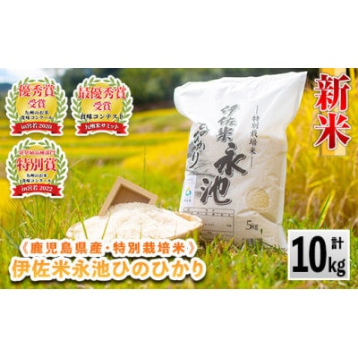 令和6年産 特別栽培米 永池ひのひかり(計10kg・5kg×2袋)