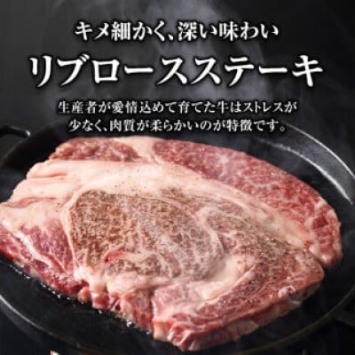 【生産者応援企画】九州産黒毛和牛リブロースステーキ(4等級以上)1ポンド!(454g以上×1枚)