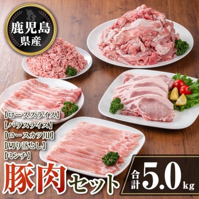 鹿児島県産 豚肉セット (合計5kg) isa737(伊佐市)