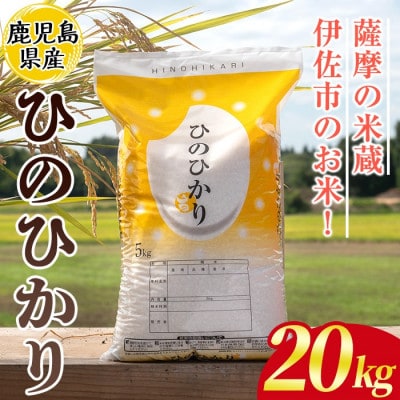 鹿児島県産ひのひかり(20kg)  伊佐米 isa869