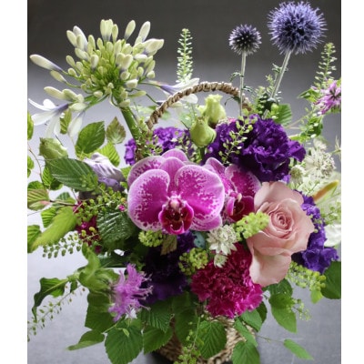 オリジナルフラワーアレンジメント(Mサイズ) 直径約20cm 季節のお花(生花)おまかせ