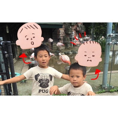 革製似顔絵ブローチ(大)いただいた写真から似顔絵を作成[No.5880-3208]