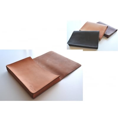 レザーA4収納クラッチ　黒