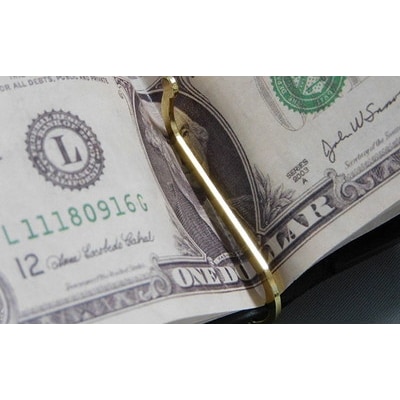 コインケース付　札バサミ(ブラック)90×125×20mm[No.5880-3158]