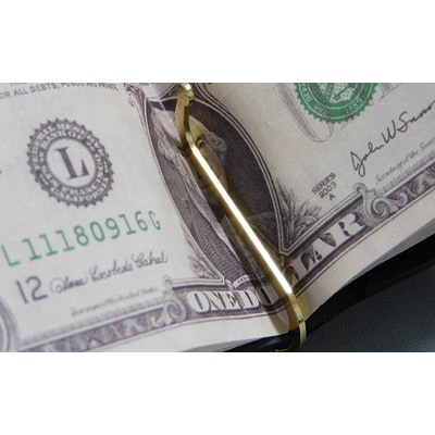 コインケース付　札バサミ(ブラウン)90×125×20mm[No.5880-3159]